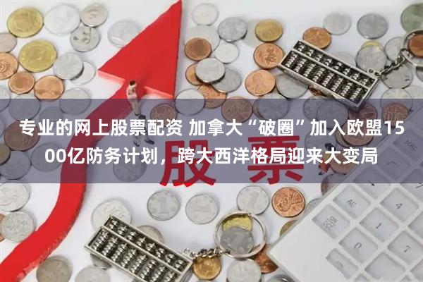 专业的网上股票配资 加拿大“破圈”加入欧盟1500亿防务计划，跨大西洋格局迎来大变局